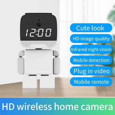 PTZ Home Robot กล้องรักษาความปลอดภัย 1.5W พร้อมไมโครโฟน 45d