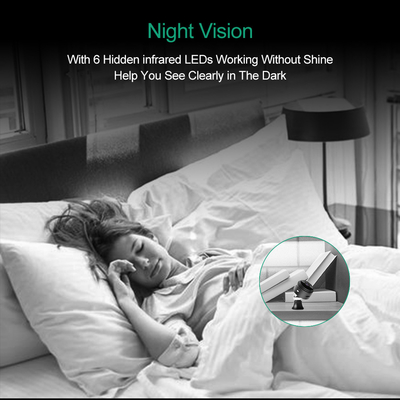 กล้อง SPY ไร้สายแบบแม่เหล็ก HD 1080p Night Vision ในตัวแบตเตอรี่แบบชาร์จได้
